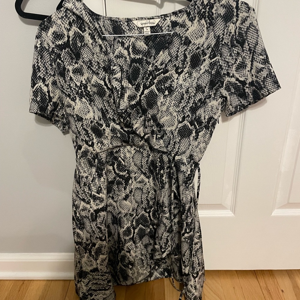 Snake print dress